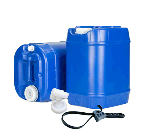 5 to 30 Gallon Blue Water Container Packages - Stackable